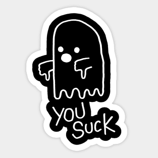 You Suck Ghost Sticker